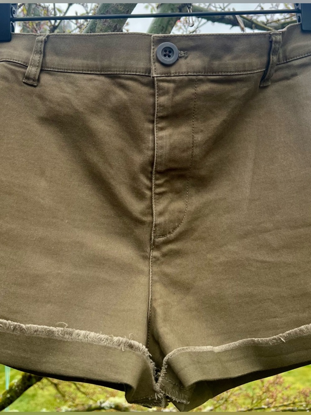 MADEWELL| Olive Chino Shorts G2414 | Size 28 | Stretch Cotton Casual